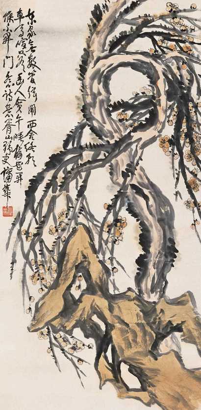 蒲华 暗香浮动 立轴